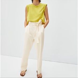 Everlane The Paperbag Pants in Ivory Cream Women's XS